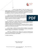 Carta de Presentación P2CM