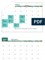 December 2020 - November 2021 exam timetable