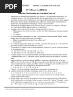 Tutorial Material Sampling Distribution and Confident Interval