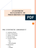 Anaesthetic Management of Pheochromocytoma
