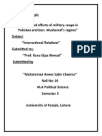 Causes and Effects of 1999 military coup - IR..Anees(05)