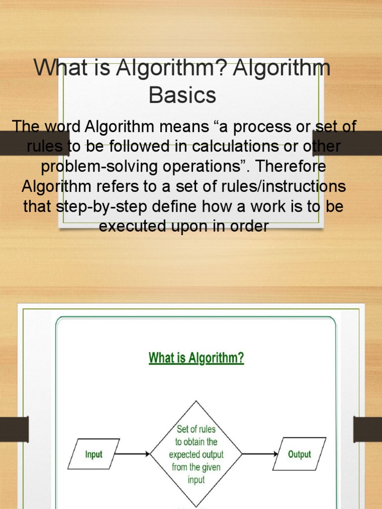 What Is Algorithm? Algorithm Basics | Download Free PDF | Algorithms ...
