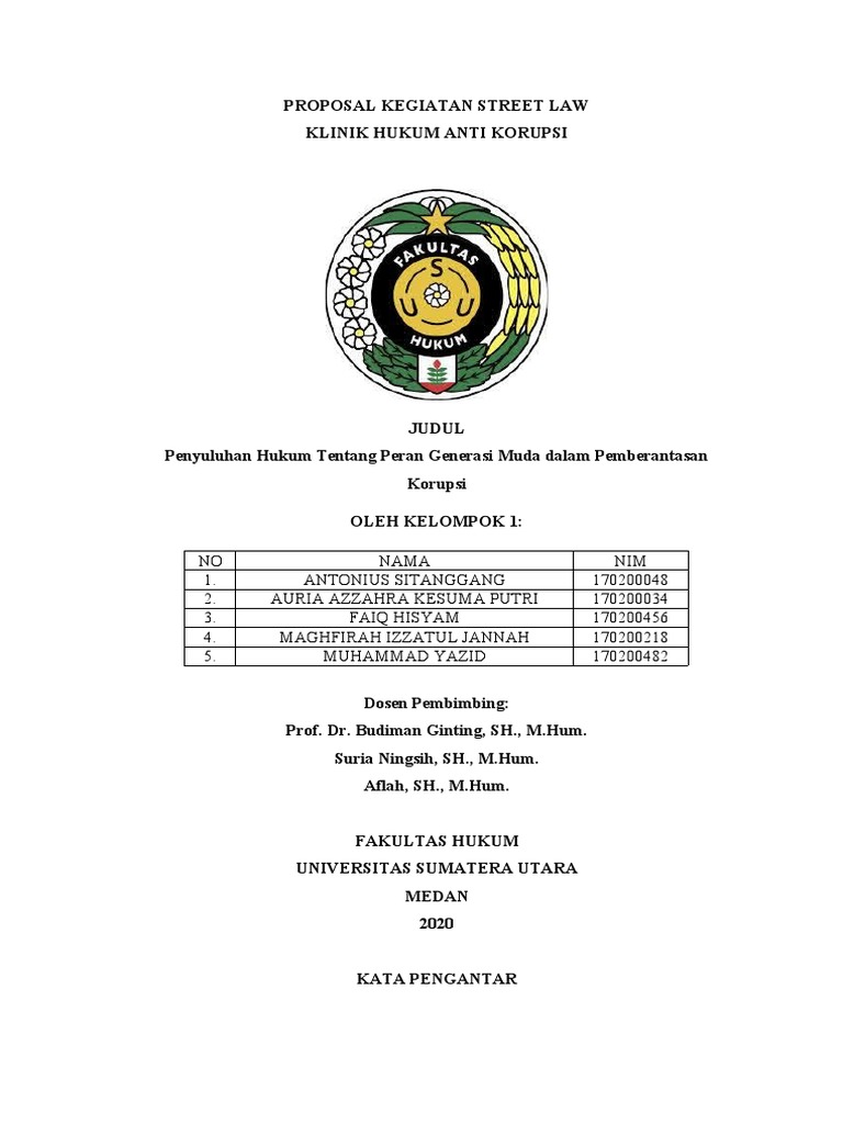 Proposal Kegiatan Street Law PDF