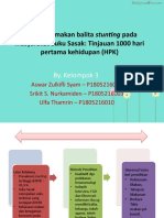 Kebiasaan Makan Balita Stunting Pada Masyarakat Suku Sasak Tinjauan 1000 Hari Pertama Kehidupan (HPK)