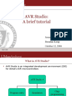 AVR Studio: A Brief Tutorial: Jeremy Gummeson Brendan Kemp October 12, 2006