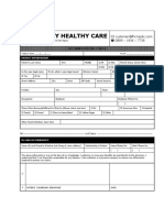 Family Healthy Care Registration Form Table Practice