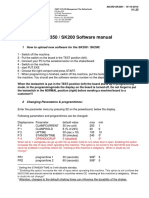 SK350 / SK200 Software Manual: 1 How To Upload New Software For The SK350 / SK200