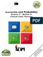 Statistics - Probability - Q3 - Mod6 - Central Limit Theorem