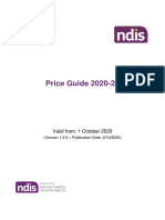 NDIS Price Guide 2020-21