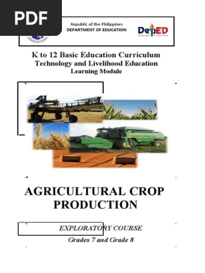 k to 12 Crop Production Learning Modules