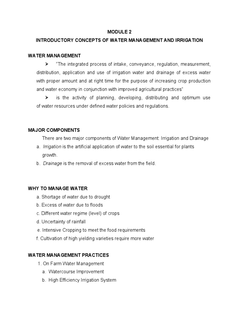 Crop Production and Management, Methods of Irrigation - 2