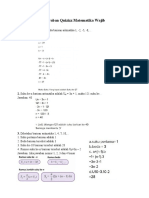 Jawaban Quizizz Matematika Wajib