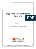 Sanskrit Curriculum Class 1 to 4