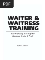 Waiter Learner Manual English 1 Pdf Restaurants Tableware