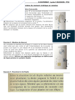 A) Déterminer L'accélération Angulaire de La Poulie, L'accélération B) On Suppose Que La Poulie Devient Très Massive de Telle Façon