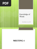 Knowledge of Words: Ernida Hamid, S.Ag., M.PD