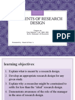 Elements of Research Design: Chapter Six Uma Sekaran 7 .Ed., 2020 - 2021 by Dr. Mohamad Al-Masarweh