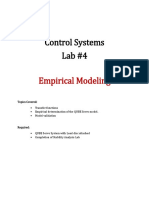Control Systems Lab #4: Empirical Modeling