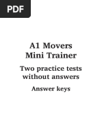 Fun Skills A1 Movers Mini Trainer Answer Key