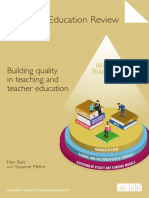 Building Quality in Teaching and Teacher Education