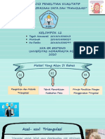 Teknik Pemeriksaan Keabsahan Data & Triangulasi