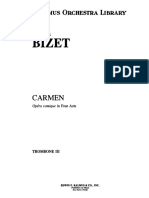 Bizet's Carmen Trombone III Parts from Kalmus Orchestra Library