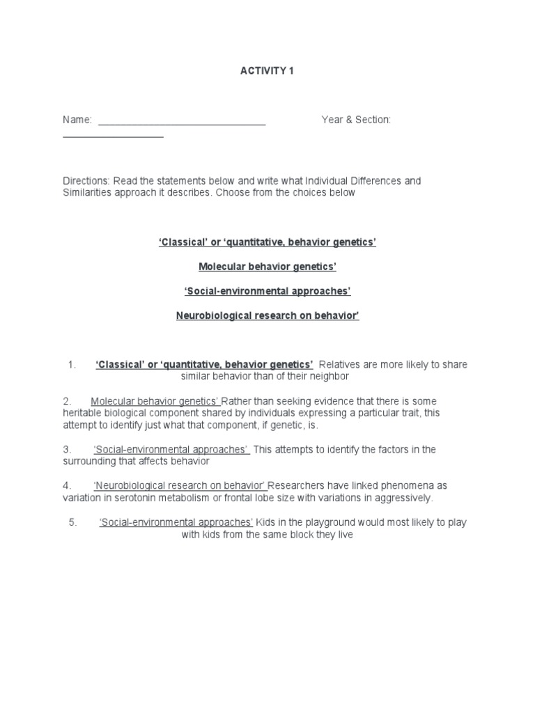 Activity 1 | PDF