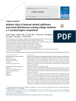 Relative Risks of Internet-Related Addictions and Mood Disturbances Among College Students: A 7-Country/region Comparison