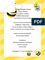 Spelling Bee - MAGIC WORDS - Informe Escrito