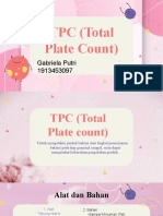 TPC (Total Plate Count) : Gabriela Putri 1913453097