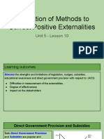 unit 5 - lesson 10 - evaluation of methods to correct positive externalities