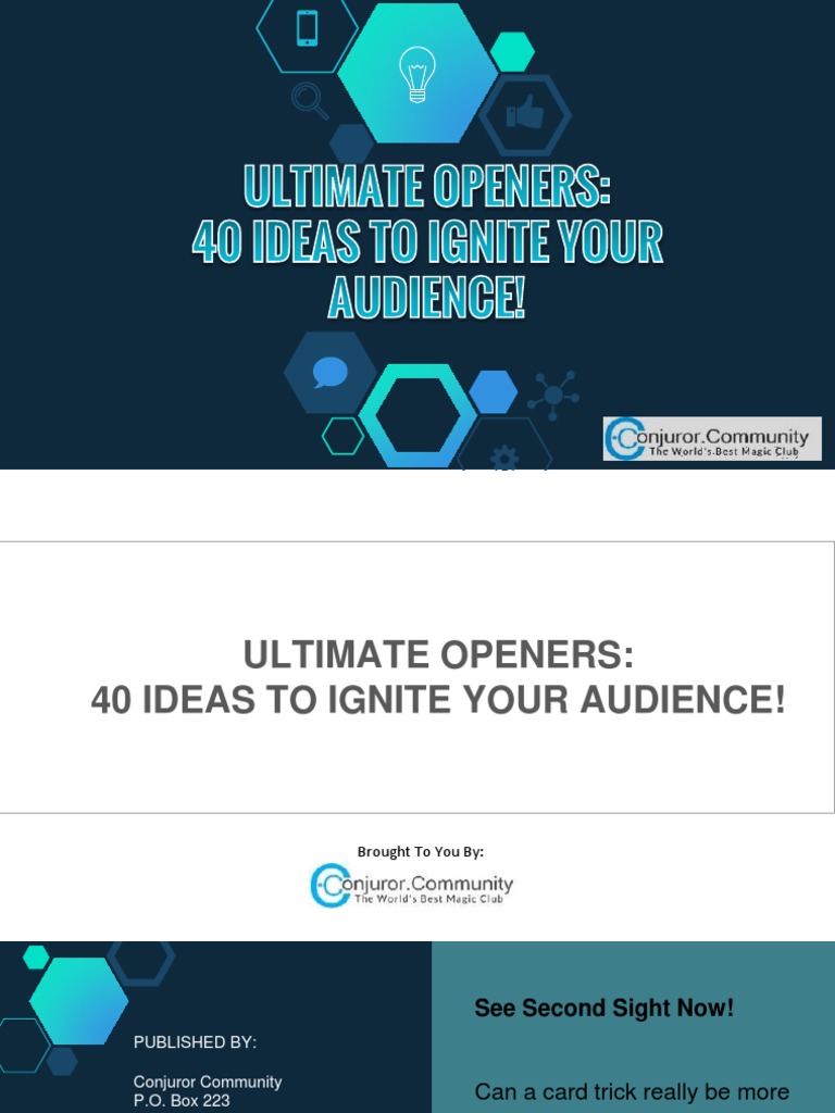 Ultimate Openers | PDF | Magic (Illusion) | Leisure