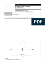 Parallel RLC Circuits and Resonance: Learning Objective