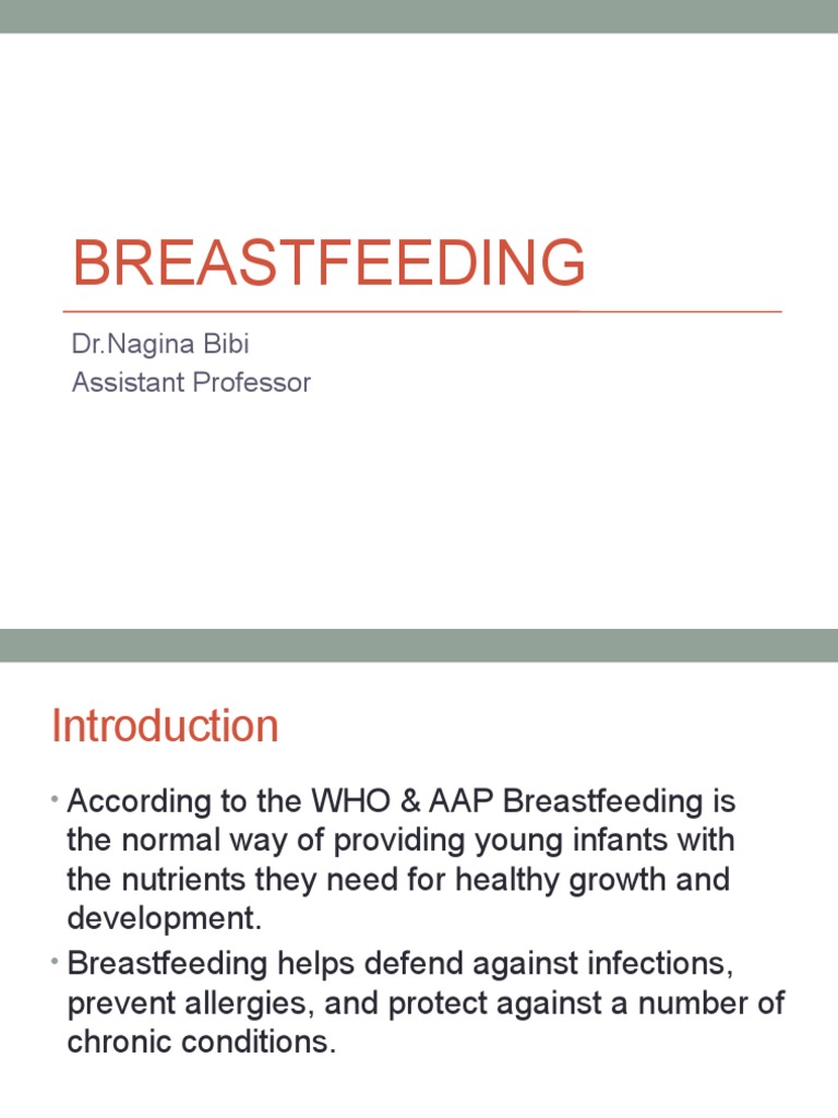 Breastfeeding | PDF | Lactation | Breast Milk