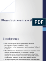 Rhesus Isoimmunization