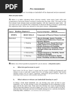 Basketball (Pre Assessment)