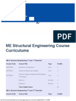 Me Structural Engineering Course Curriculums