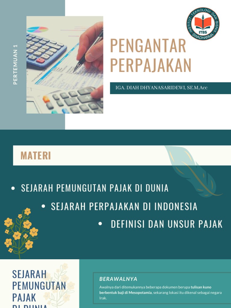 Sejarah Perpajakan di Indonesia | PDF