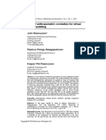 Projection of Anthropometric Correlation For Virtual Population Modelling