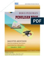 BUKU Pedoman Tesis REVISI - 2018 Terbaru Revisi 4 Jan 2019 SDM