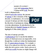 Energy Temperature Work Molecular Motion Entropy