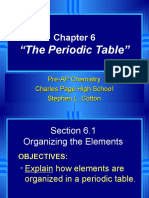 "The Periodic Table": Pre-AP Chemistry Charles Page High School Stephen L. Cotton