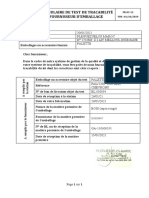 Formulaire Du Test de Traçabilité Fournisseurs D'emballage 3