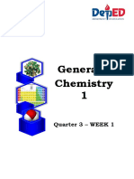 General Chemistry 1: Quarter 3 - WEEK 1