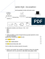 Fisa de Lucru CLR Recapitulare Finala - Clasa Pregatitoare