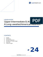 Upper Intermediate S1 #24 A Long-Awaited American Reunion: Lesson Notes