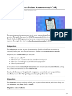 How To Document A Patient Assessment SOAP