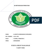 TUGAS METODOLOGI PENELITIAN 2 (Ade)