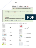 The Indefinite Articles A and An Grammar Guides 91595