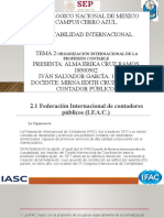 2.1 Federación Internacional de Contadores Públicos (I.F.a.C.)